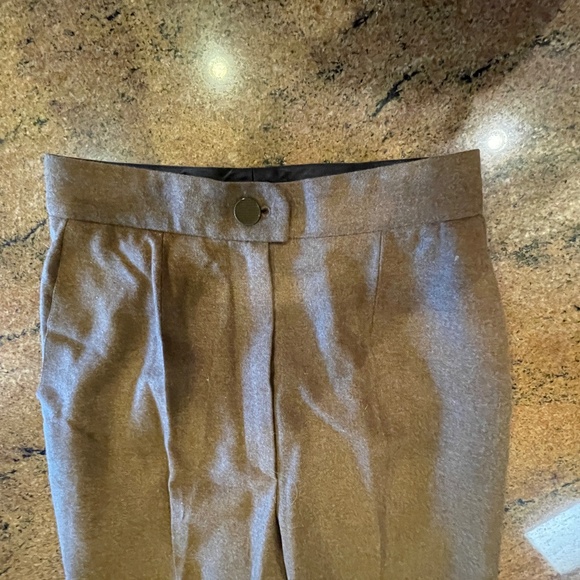 Chanel Light Brown High Waist Heather Straight Leg Pants. Size 34 - Picture 3 of 14